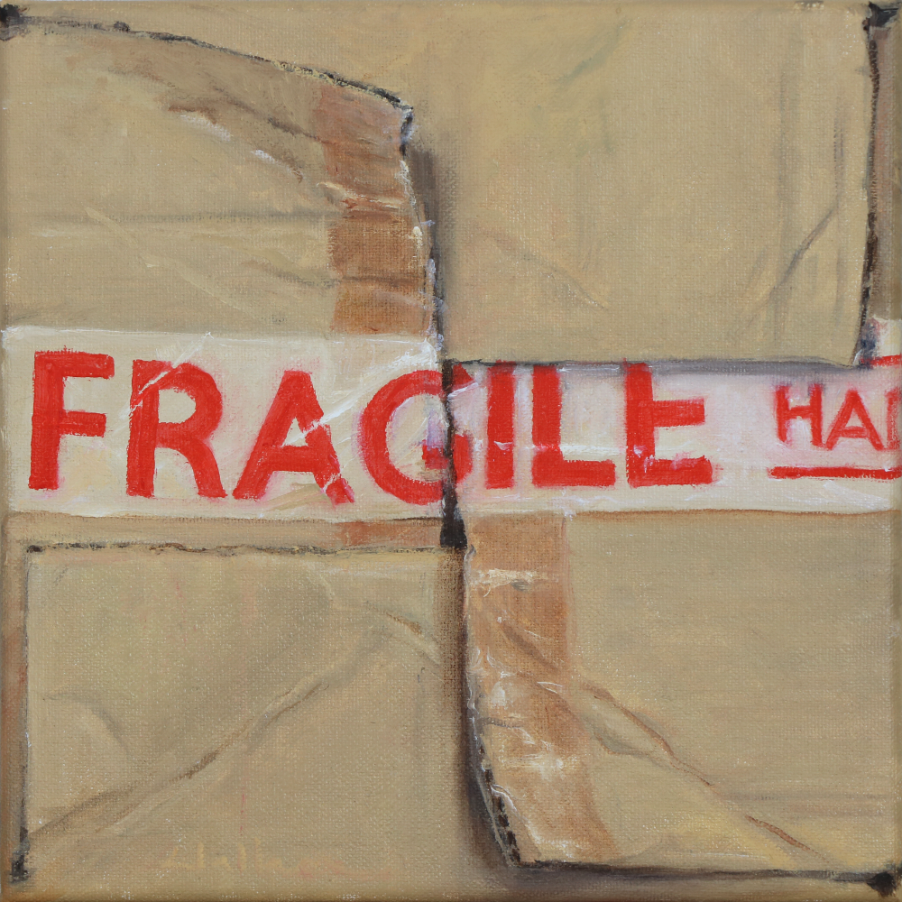 Reused 2 Oil painting Dean Wallace Hip Hip Hooray Exhibition