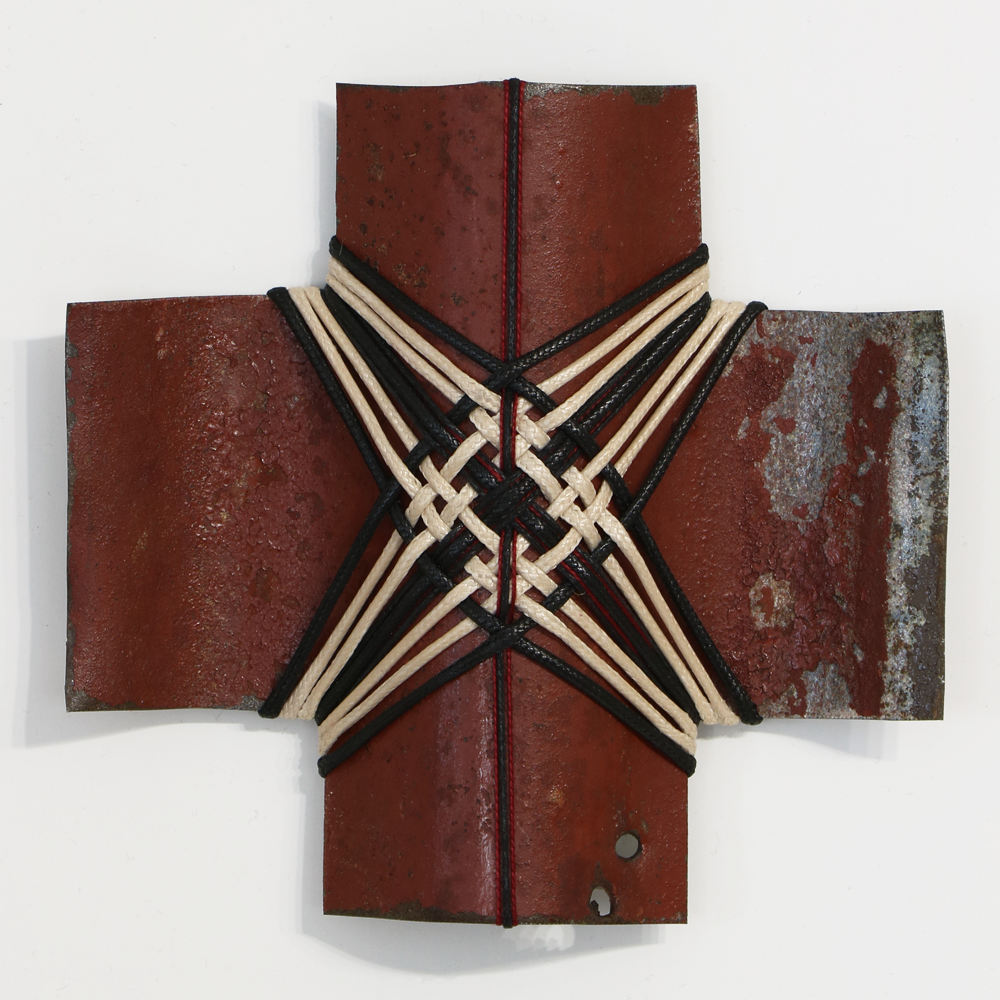 The Way Home corrugated iron sculpture, Gilly Sheffield Hip Hip Hooray exhibition