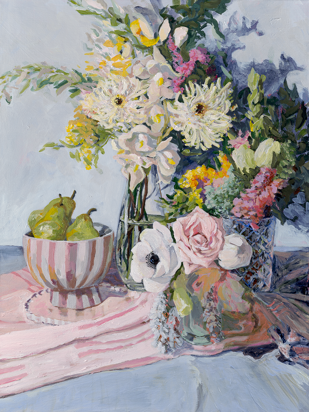 Sunday Morning Sarah Barton-Hills Origina;still life paitning Hip Hip Hooray Exhibition