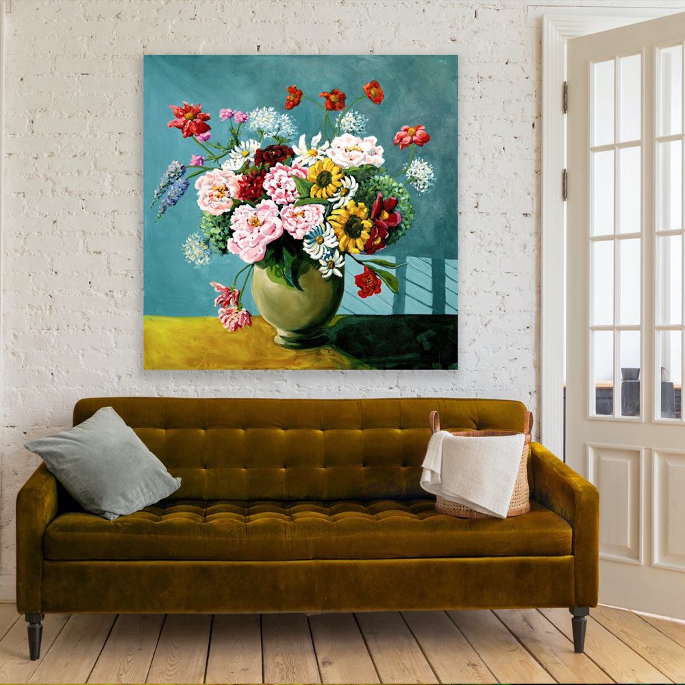 Community Spirit in situ original painting Abbey Merson