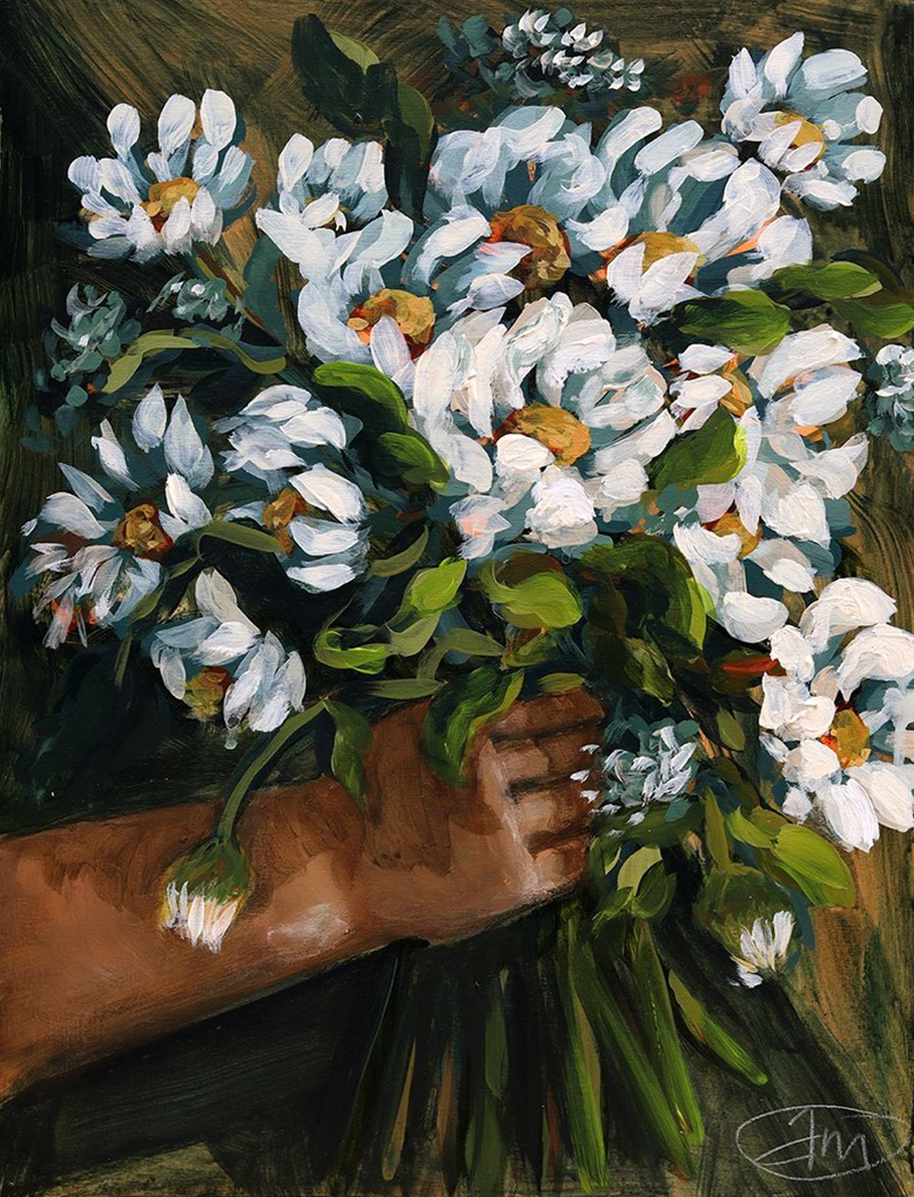 Abbey Merson Room to Bloom Acrylic painting