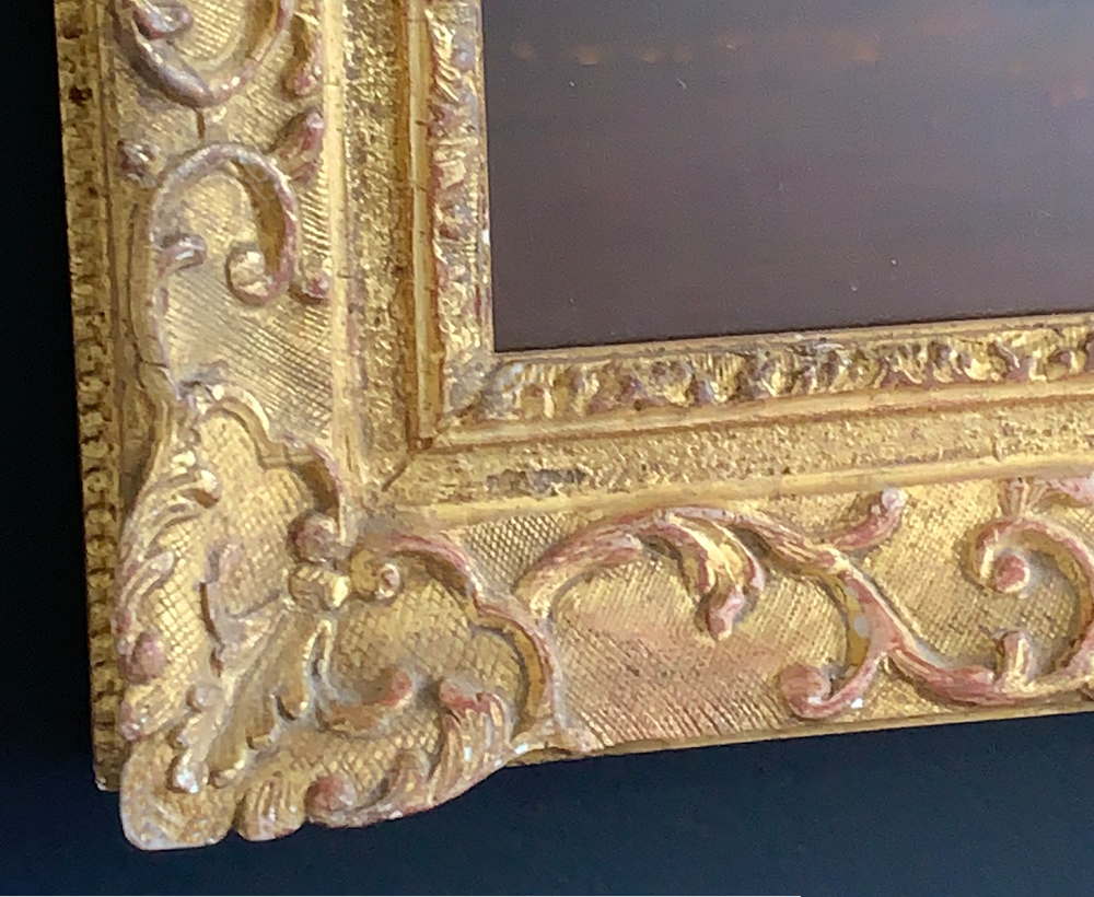 Calendula original painting in vintage gold frame by Alexandra Tylee