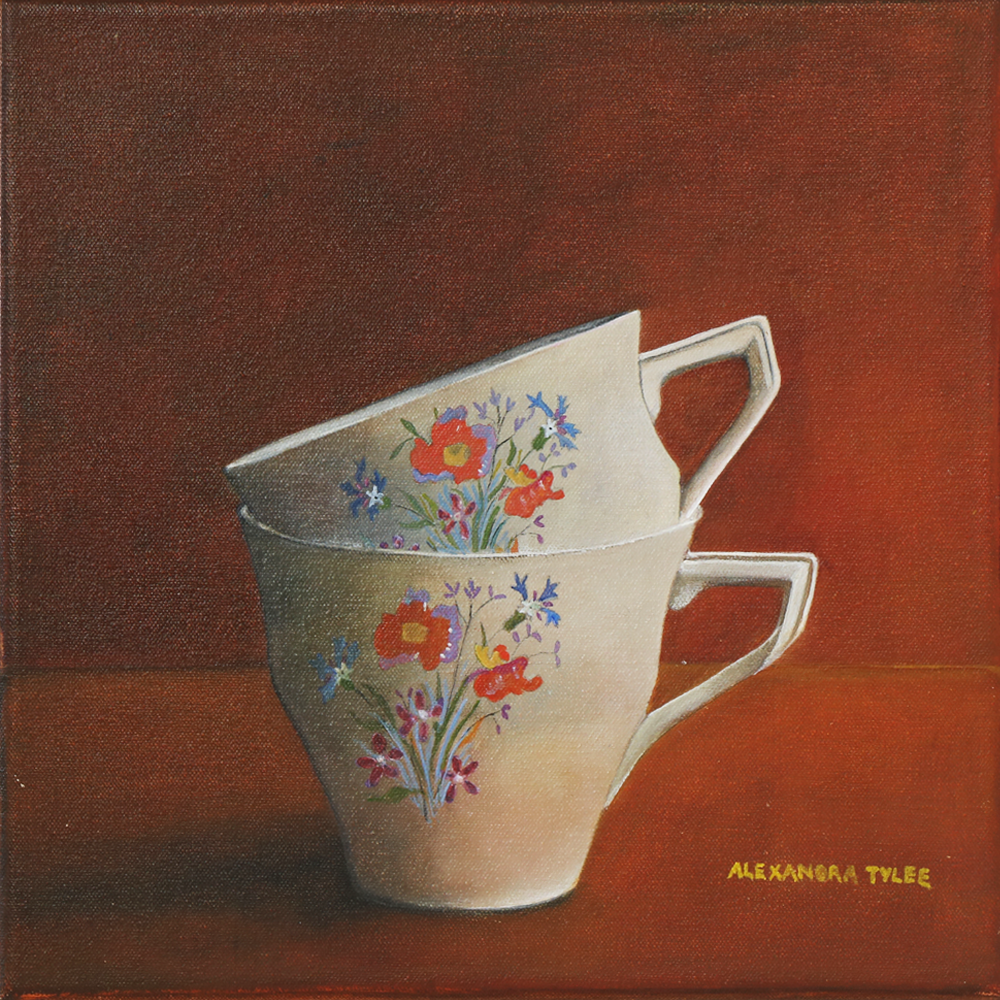 Grannies Cups Original painting Alexandra Tylee