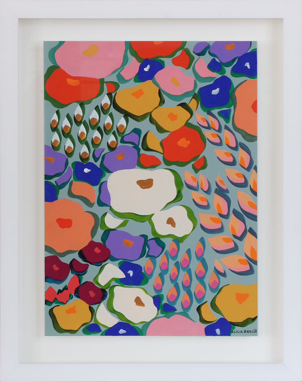 Breeze acrylic on Paper Finding Eden Exhibition By Alicia Beech