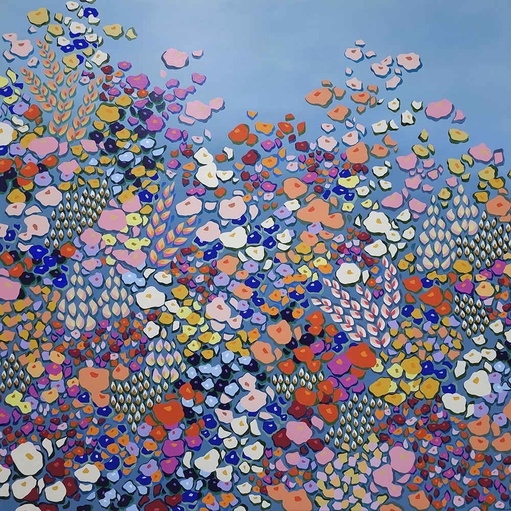 Kiss The Rain Original painting Finding Eden Exhibition by Alicia Beech