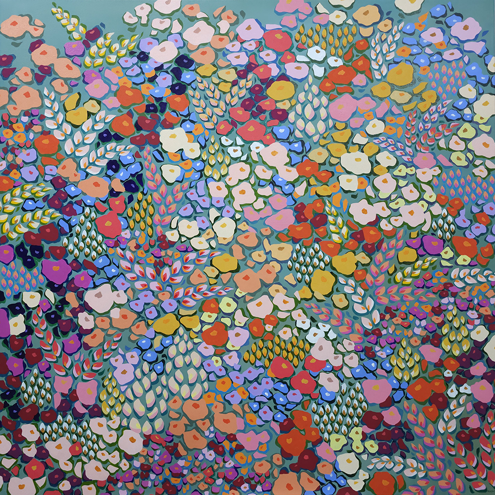 XOXO Original Painting Finding Eden Exhibition by Alicia Beech