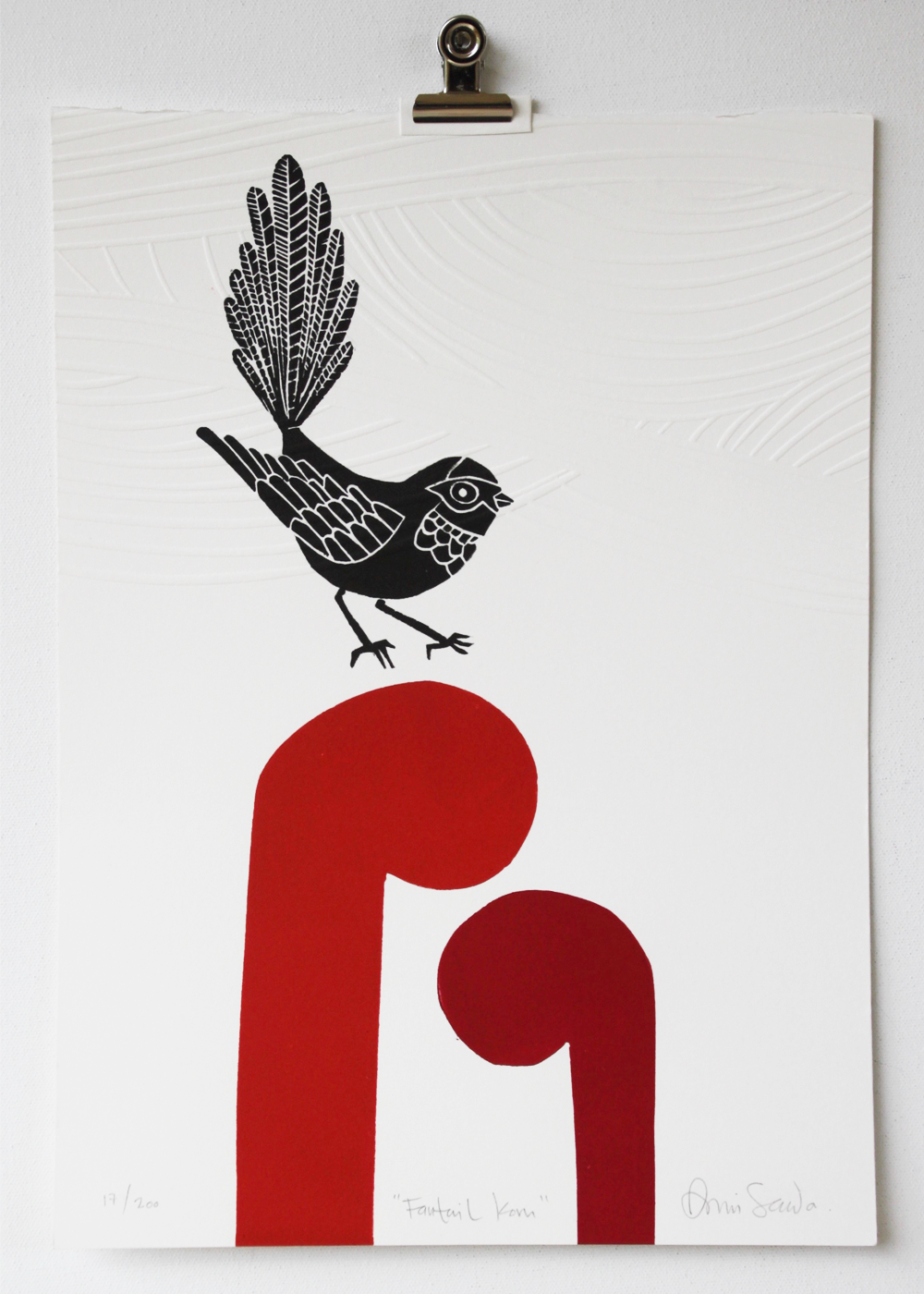 Fantail Koru Annie Smits Sandano