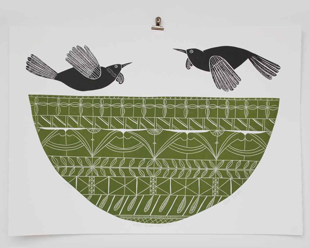 Kauri Green With Tuis Annie Smits Sandano