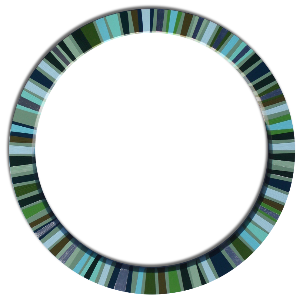 Mission Bay Acrylic on hoop by Annie Smits Sandano