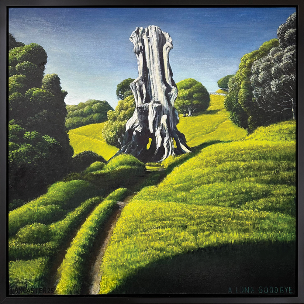 A LONG GOODBYE, 2025 Josh Lancaster Acrylic on canvas painting 