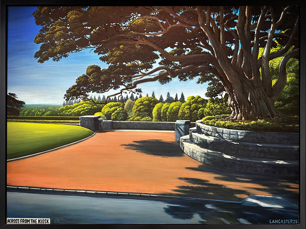 ACROSS FROM THE KIOSK, 2025, Josh Lancaster painting 