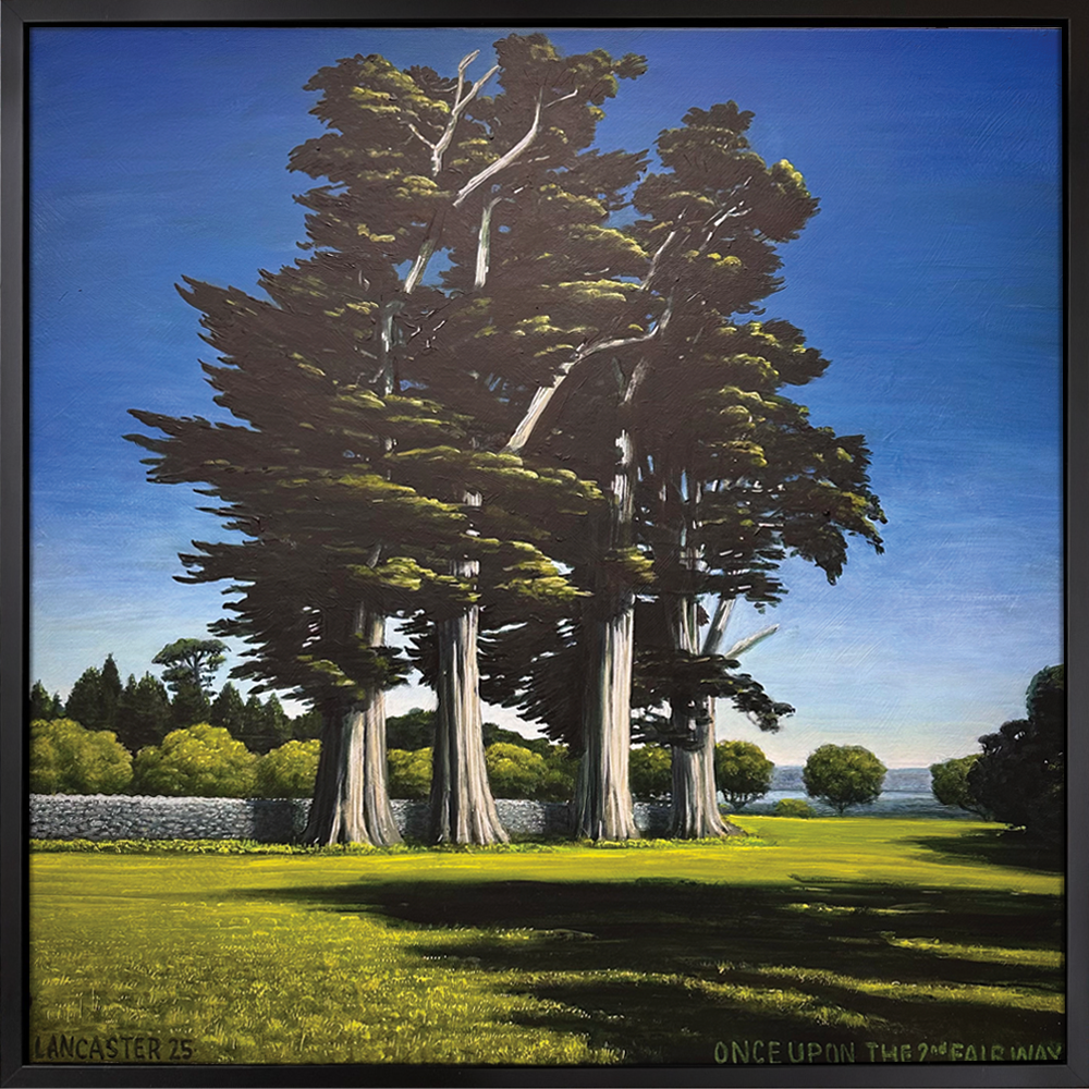 ONCE UPON THE 2nd FAIRWAY, 2025, Josh Lancaster acrylic on canvas painting 