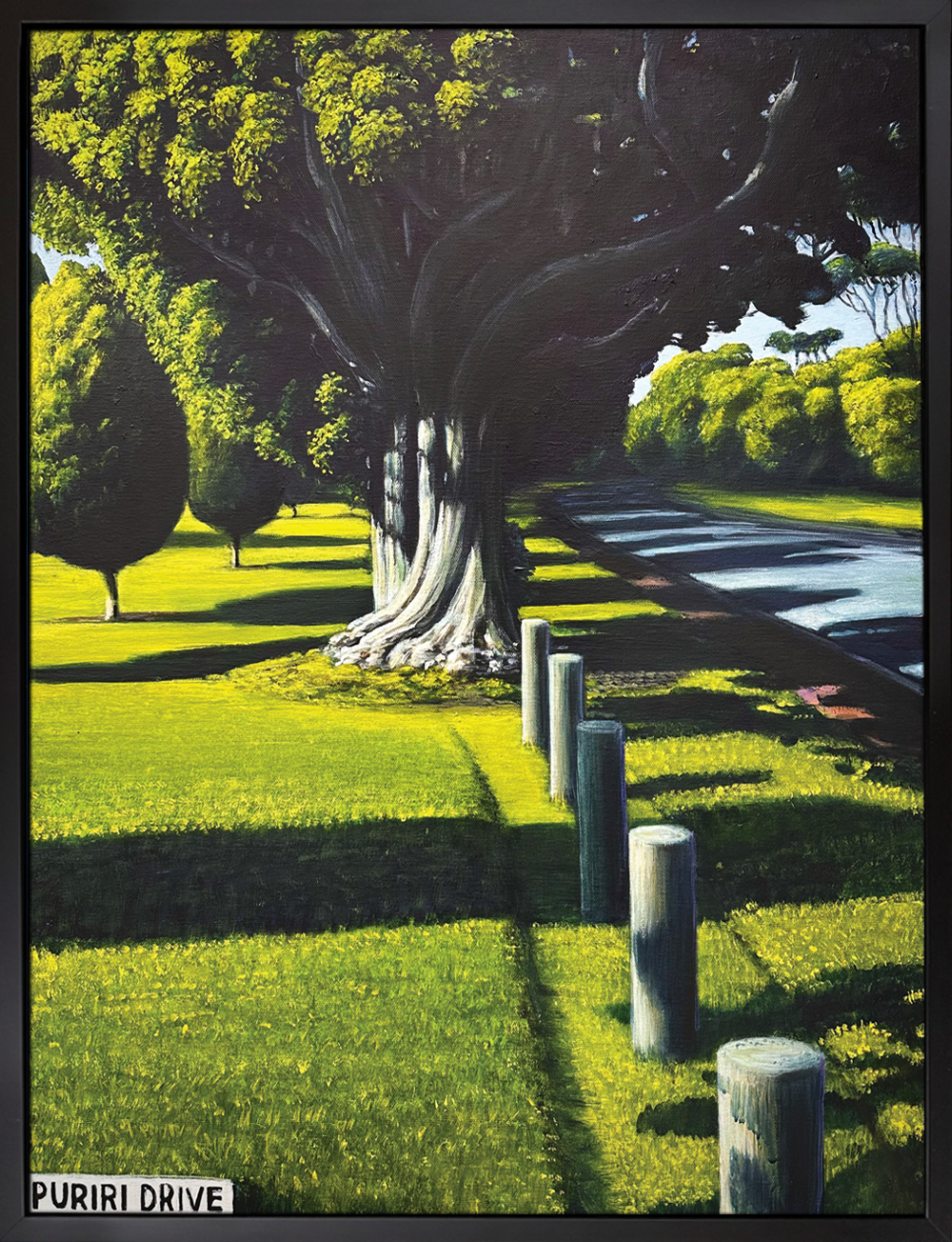 Puriri Drive, 2025, Josh Lancaster acrylic on canvas painting 