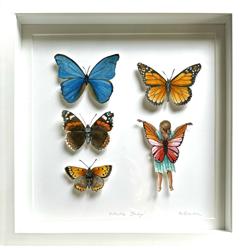 Bec Robertson Butterfly Study Watercolour