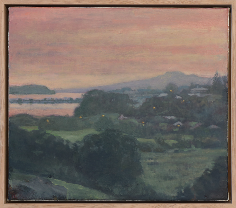 Belinda Wilson Rangitoto From Wharua Rd at Dawn (Remuera) Painting 