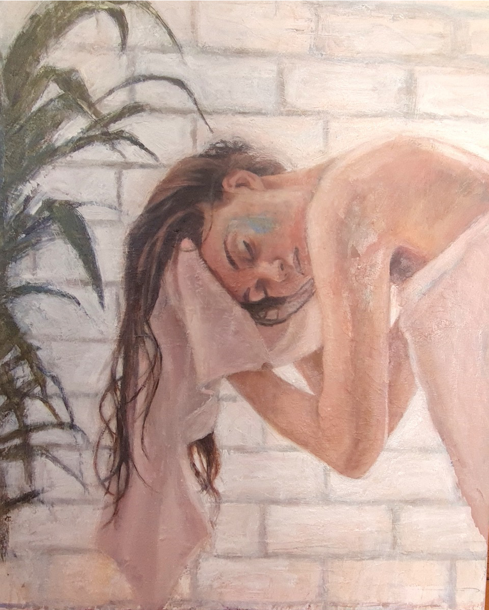 Bathtime. Oil on canvas. Belinda Wilson