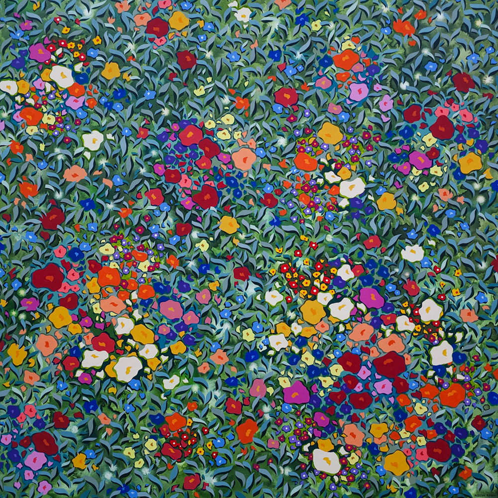 Emerald Garden | Alicia Beech | Painting |Bloom Exhibition 