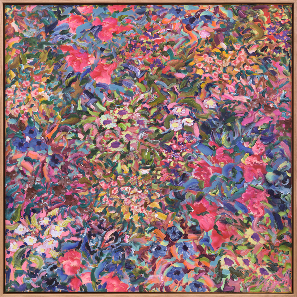 Carmel van der Hoeven | Pretty Brutal Solo Exhibition | Soft Heart Quiet Voice | Turua Gallery | Original Painting | Floral 