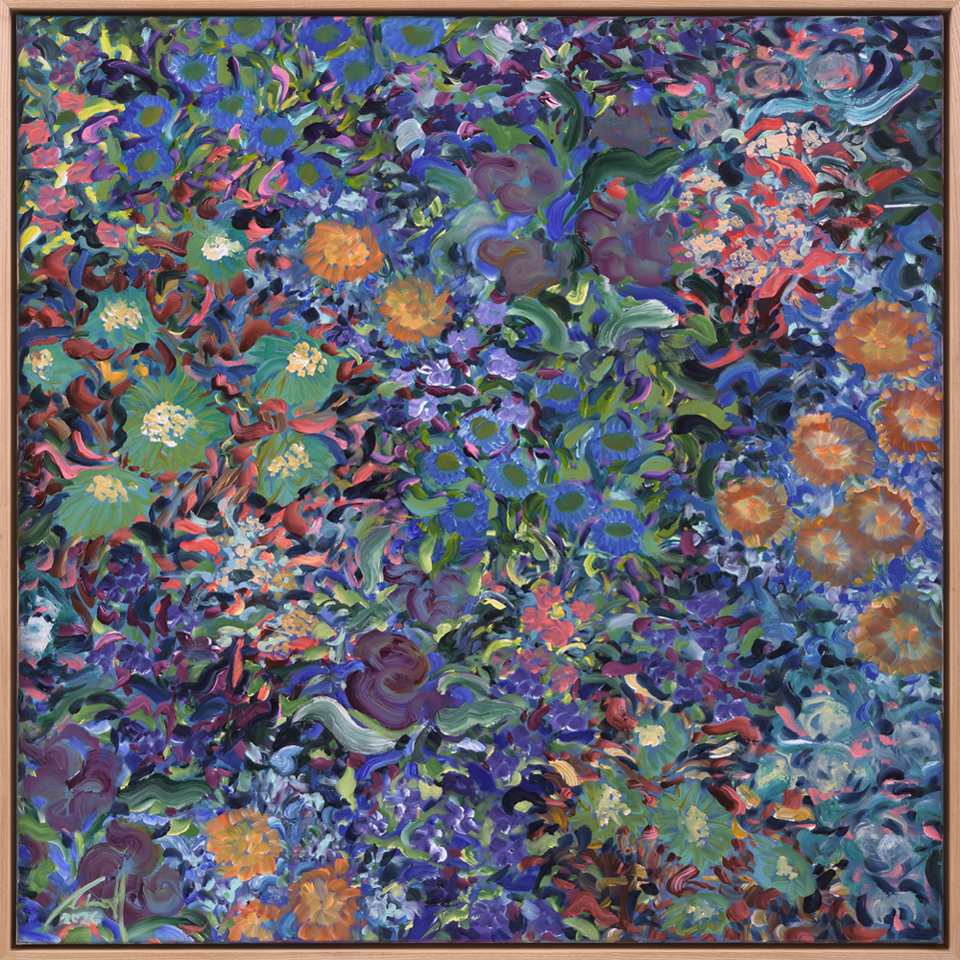 Carmel van der Hoeven | Pretty Brutal Solo Exhibition | Threshold | Turua Gallery | Original Painting | Floral 