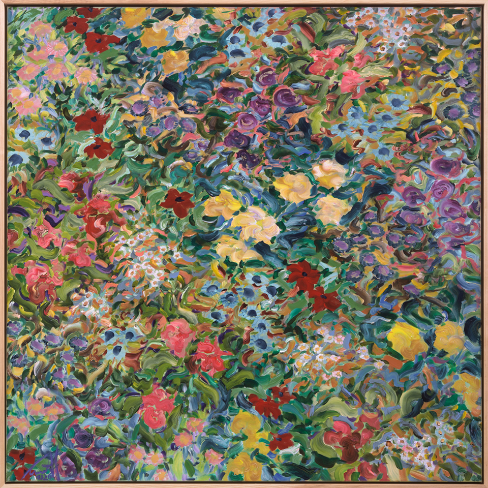 Carmel van der Hoeven | Pretty Brutal Solo Exhibition | Weathering Time | Turua Gallery | Original Painting | Floral 