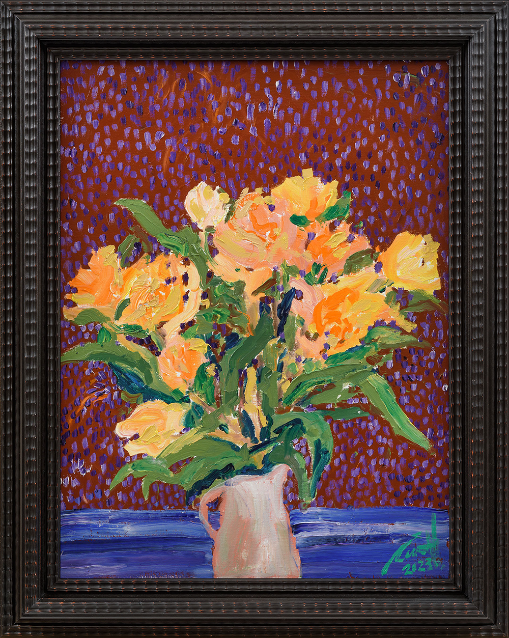 Flowers from Milly IV Painting, Sweet Thing Exhibition Carmel van der Hoeven