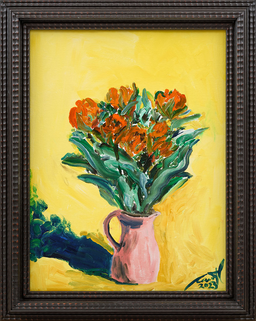 Flowers from Milly V, painting, Sweet Thing exhibition, Carmel van der Hoeven