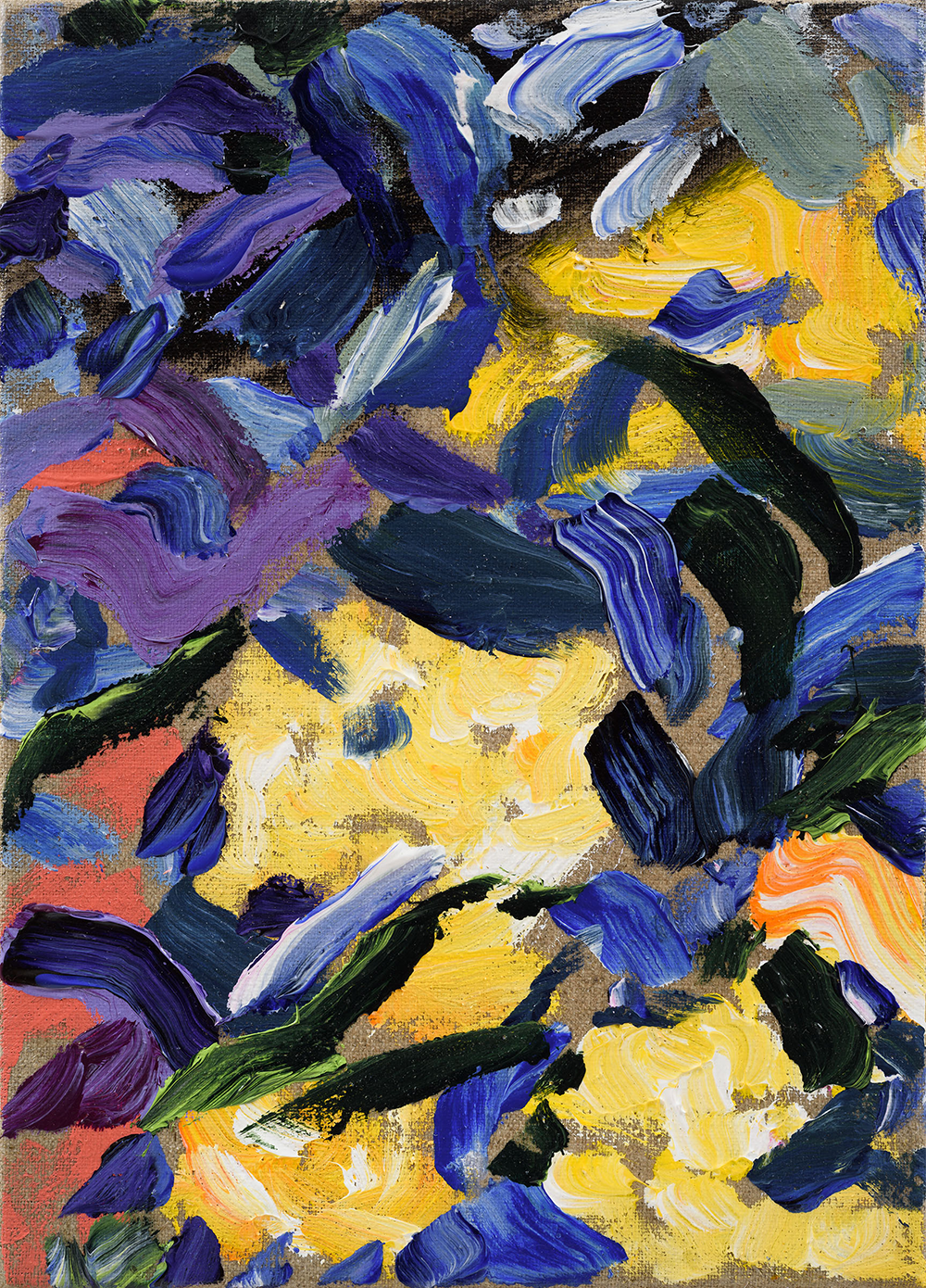 Mini Floral X (2023) painting Sweet Thing exhibition Carmel van der Hoeven