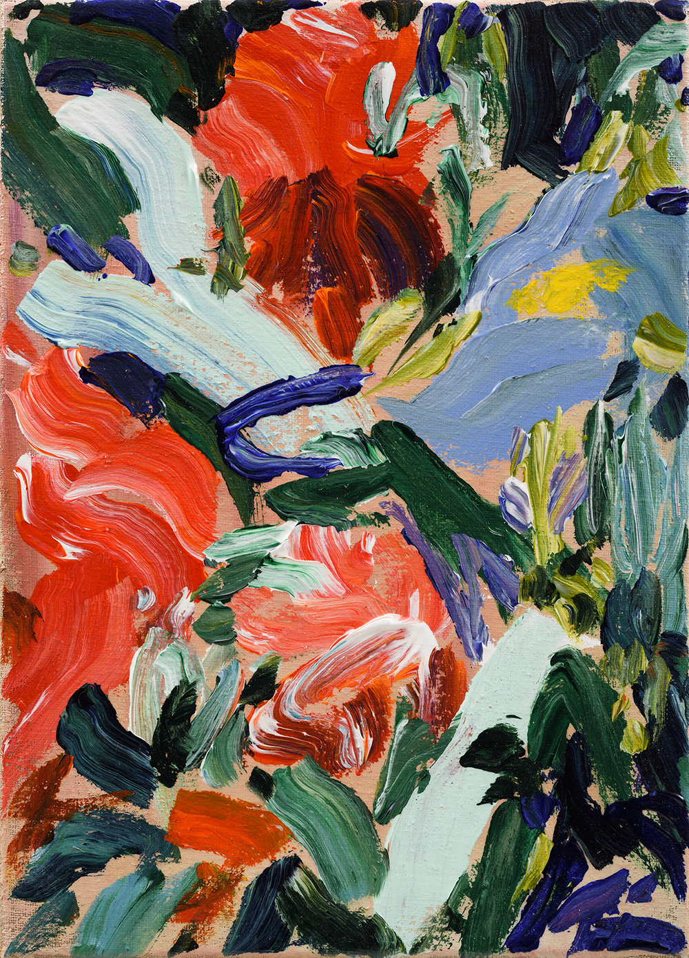 Mini Floral IV (2023) Painting Sweet Thing exhibition, Carmel van der Hoeven