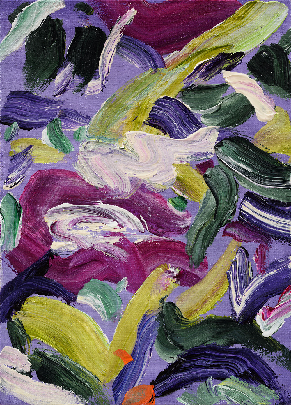 Mini Floral V (2023) painting, Sweet Thing exhibition, Carmel van der Hoeven