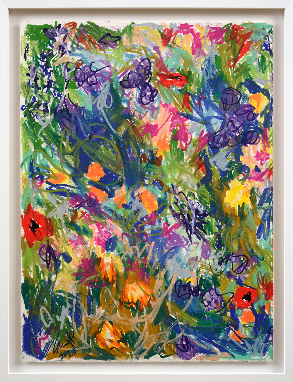 Pastel Flowers 1 (2023) Drawing, Sweet Thing exhibition, Carmel van der Hoeven