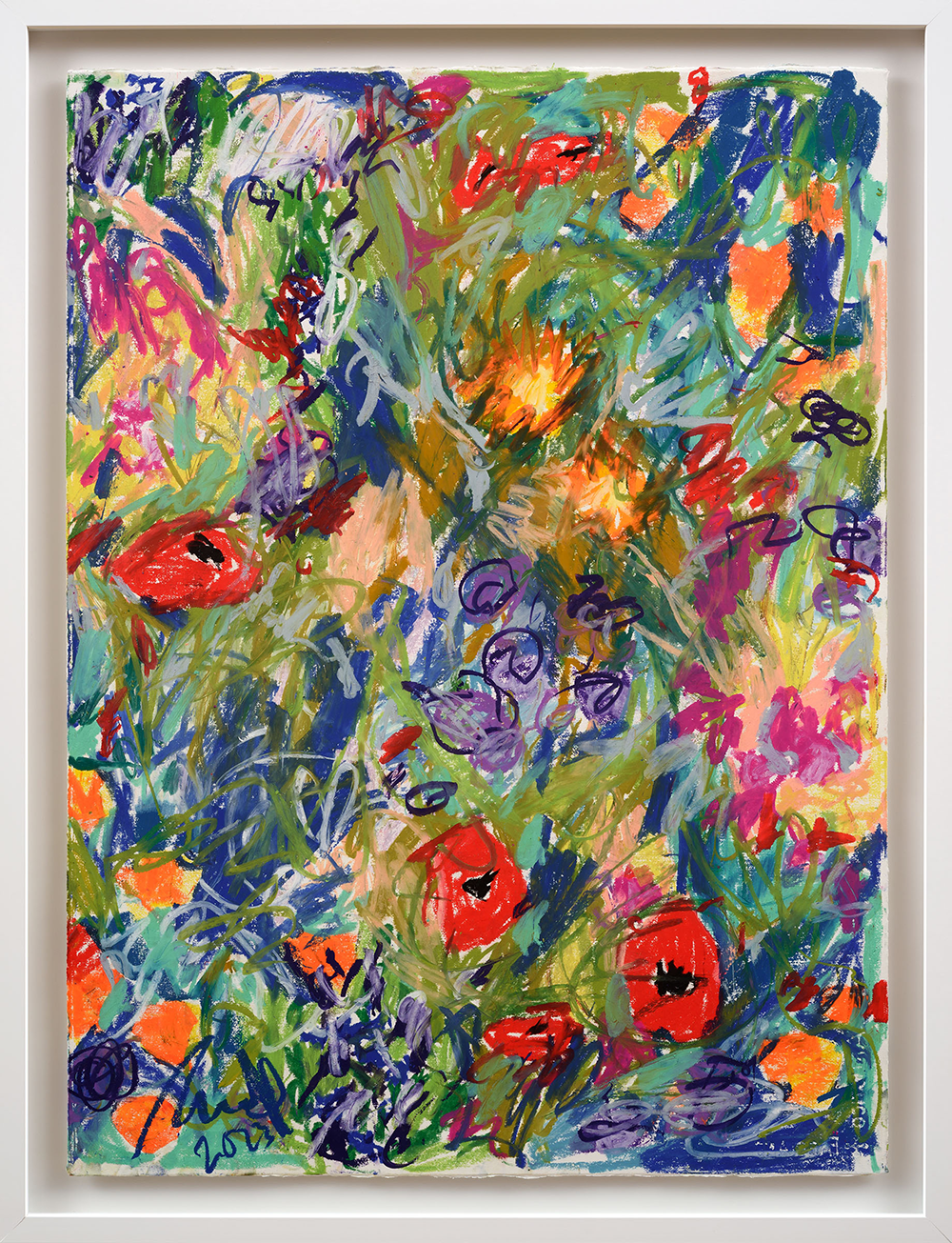 Pastel Flowers 2 (2023), drawing, Sweet Thing Exhibition, Carmel van der Hoeven