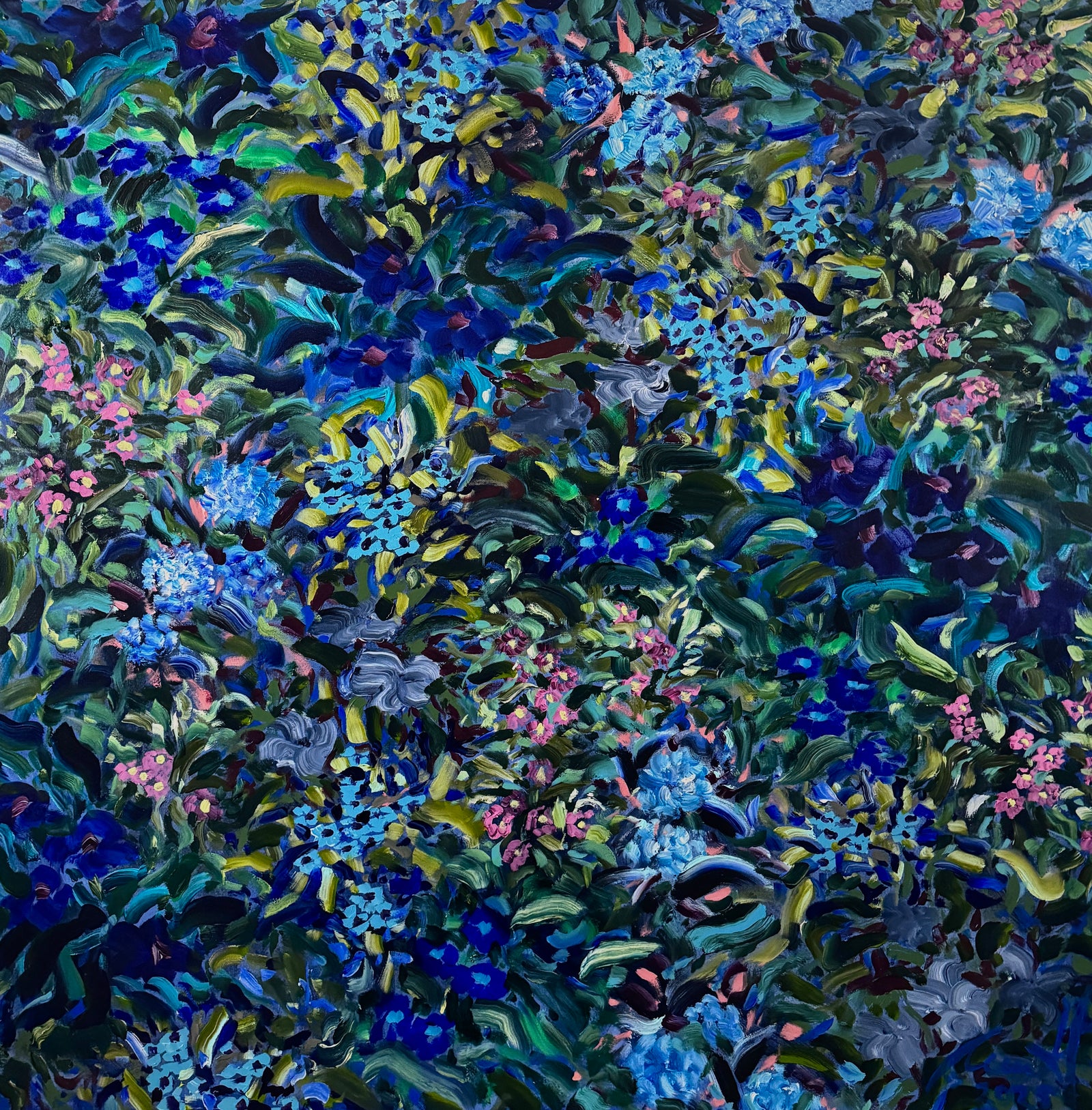 Garden River Carmel van der Hoeven Original floral painting