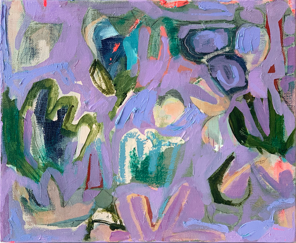 Little Mauve Study original painting by Carrie Broomhall