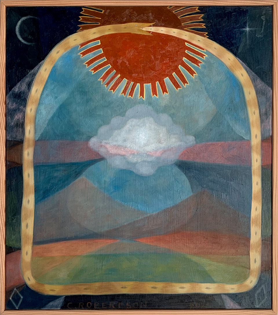 Don't Look (Cloud Portal) | Oil Painting| Charlotte Robertson 