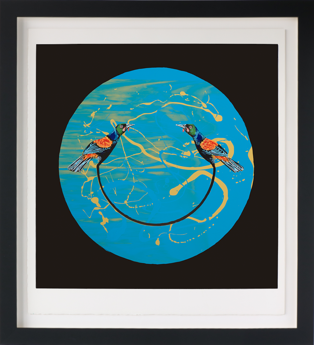 In Two Minds Blue &amp; Gold Single Edition Print | Sam Leitch | Contemporary Creations of Colour