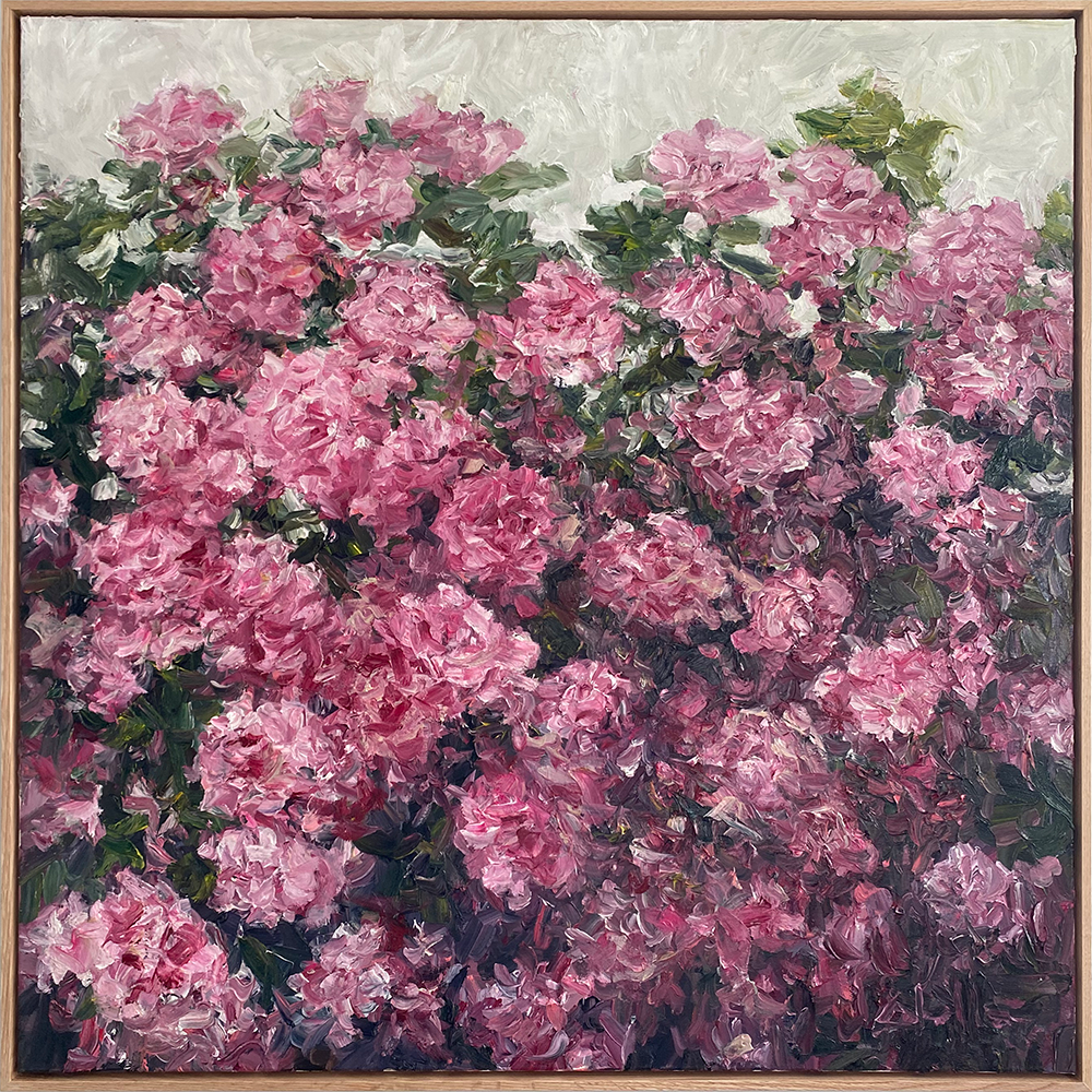 Lush. Dean Wallace. Oil painting. Floral. Hydrangeas