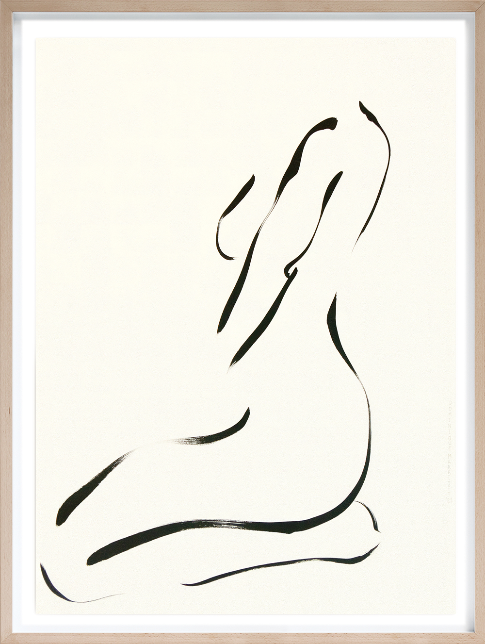 Embodied Zen ink drawing Dominique Marriot