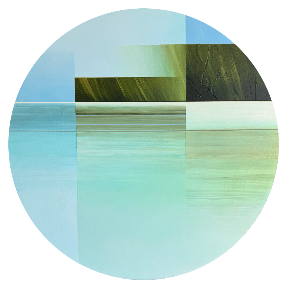 Avaavaroa Michelle McIver original painting round on board