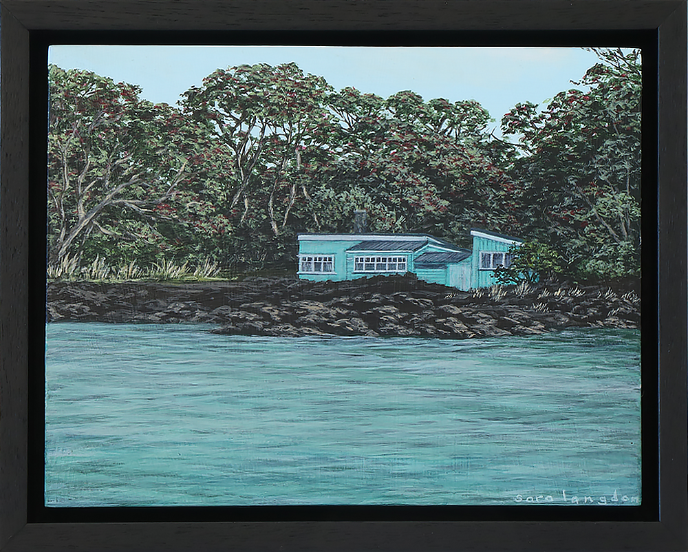 Rangitoto Bach #22 Sara Langdon original painting