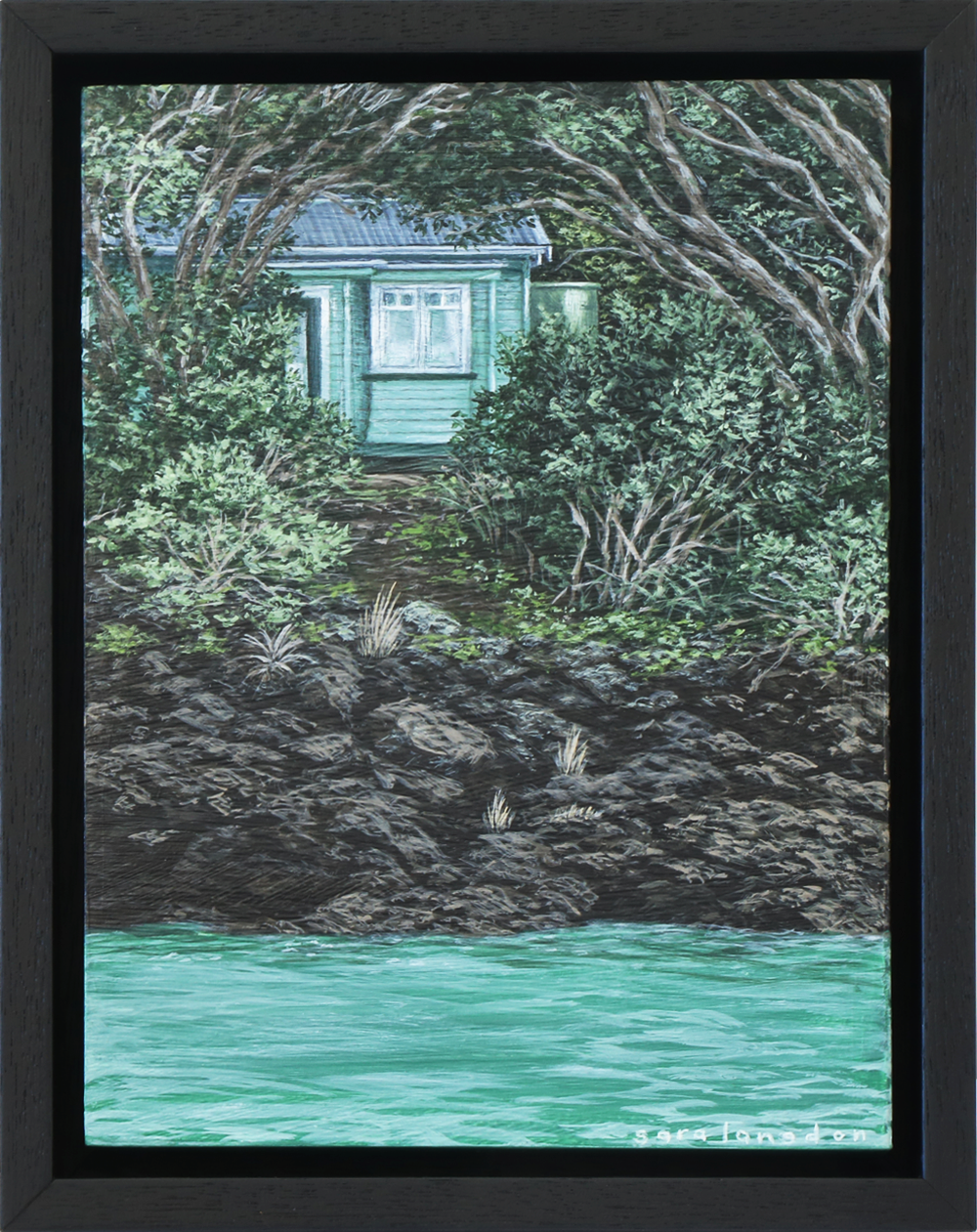 Rangitoto Bach #32 Sara Langdon Original painting