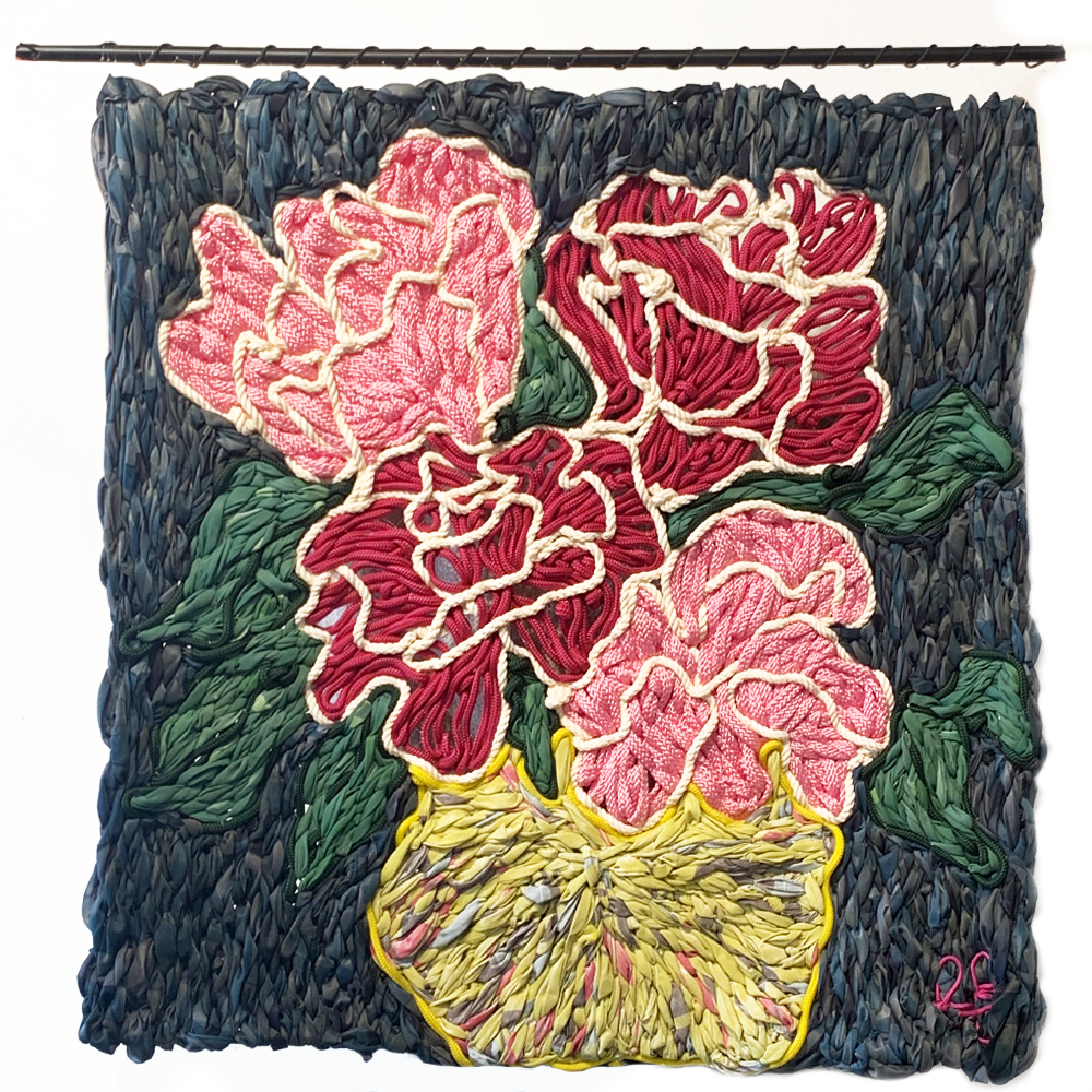 Beautiful woven textile art by Frankie Meaden