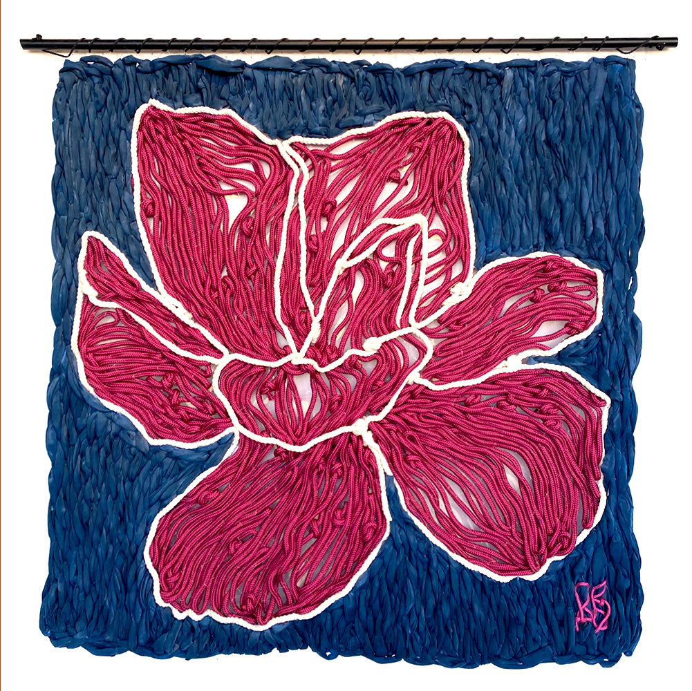 Magnolia textile art Frankie Meaden