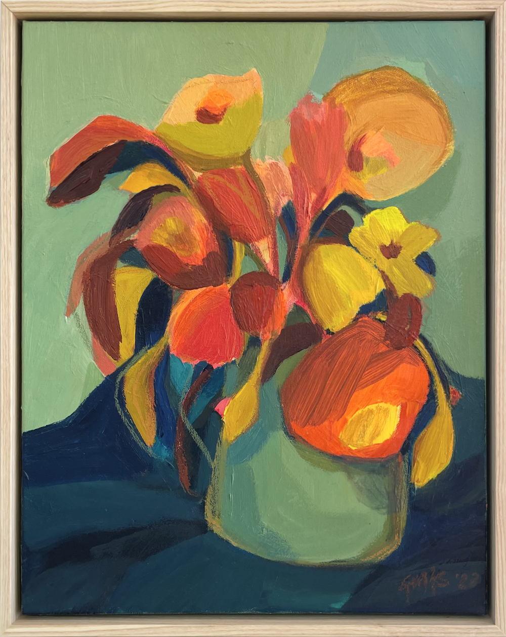 Fiesta original painting Acrylic on canvas Where I've Been Exhibition Georgina Hoby Scutt