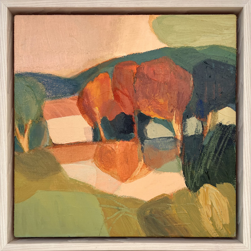 Little Lake Reflections original painting Acrylic on linen Where I've Been Exhibition Georgina Hoby Scutt