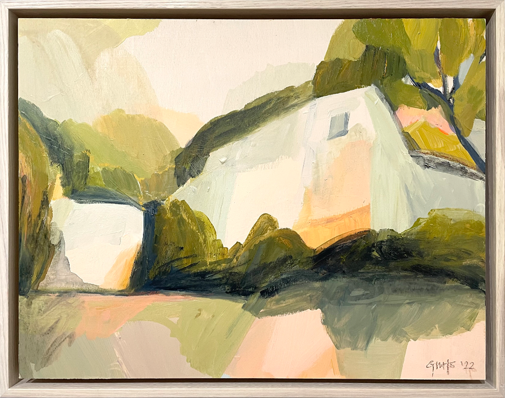 Sun-baked Dwellings II painting Georgina Hoby Scutt