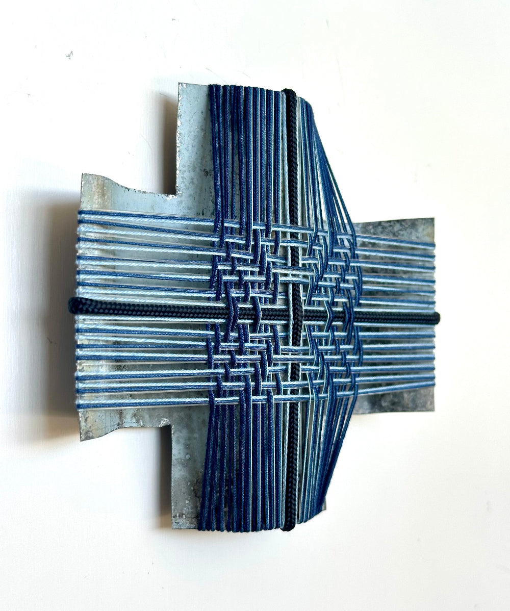 Gilly Sheffield, Blue Sky Dreaming - A Sense of Place I, Corrugated iron wall sculpture
