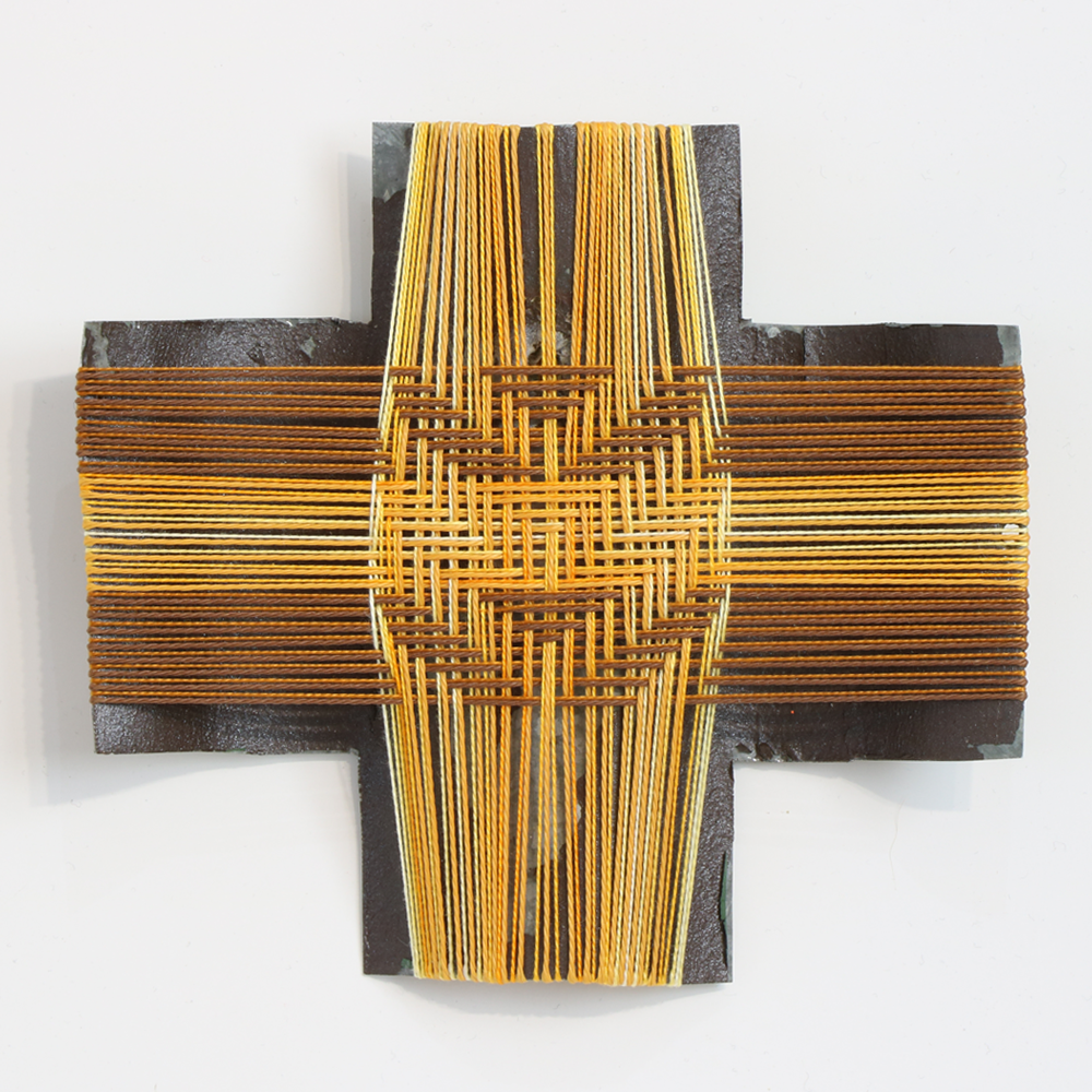 Autumnal Bird II Rescued Corrugated Iron sculpture by Gilly Sheffield