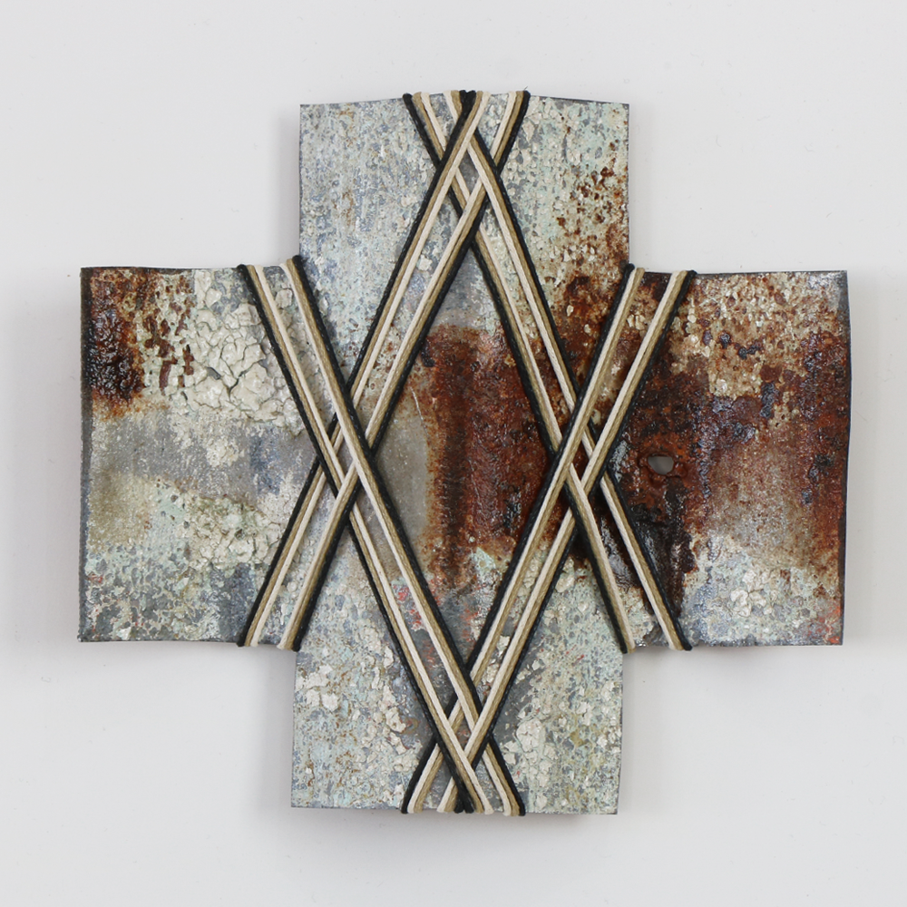 Mana Rescued Corrugated Iron sculpture by Gilly Sheffield 