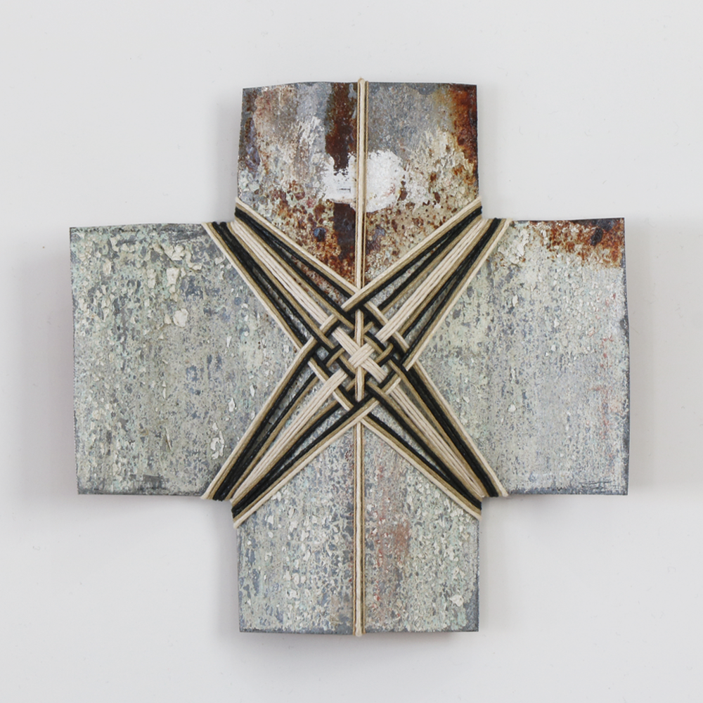 The Way Home III Corrugated iron sculpture Gilly Sheffield