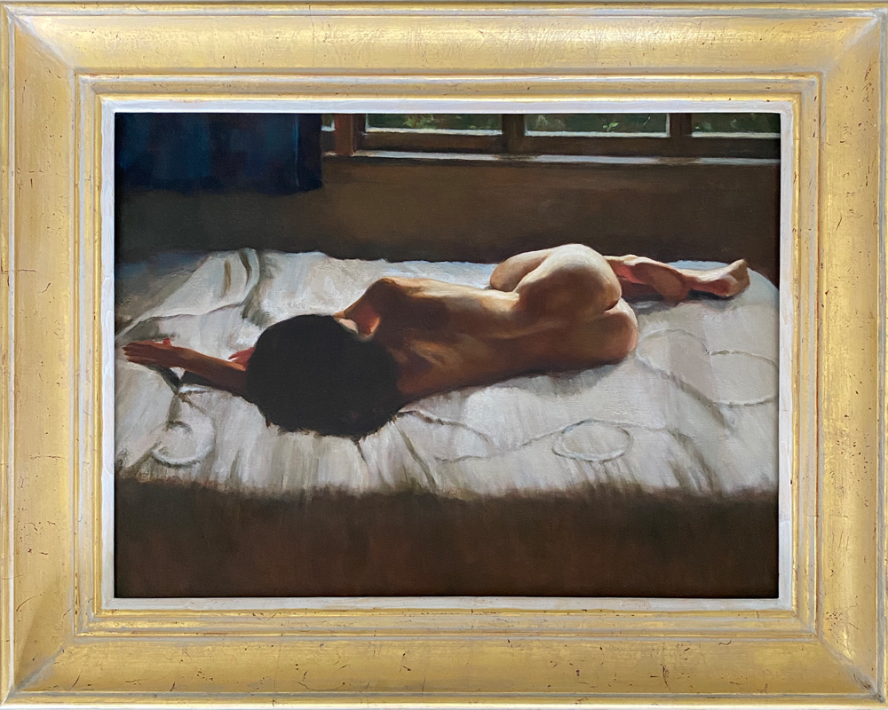 The Candelwick Bedspread Grant Kenny oil painting